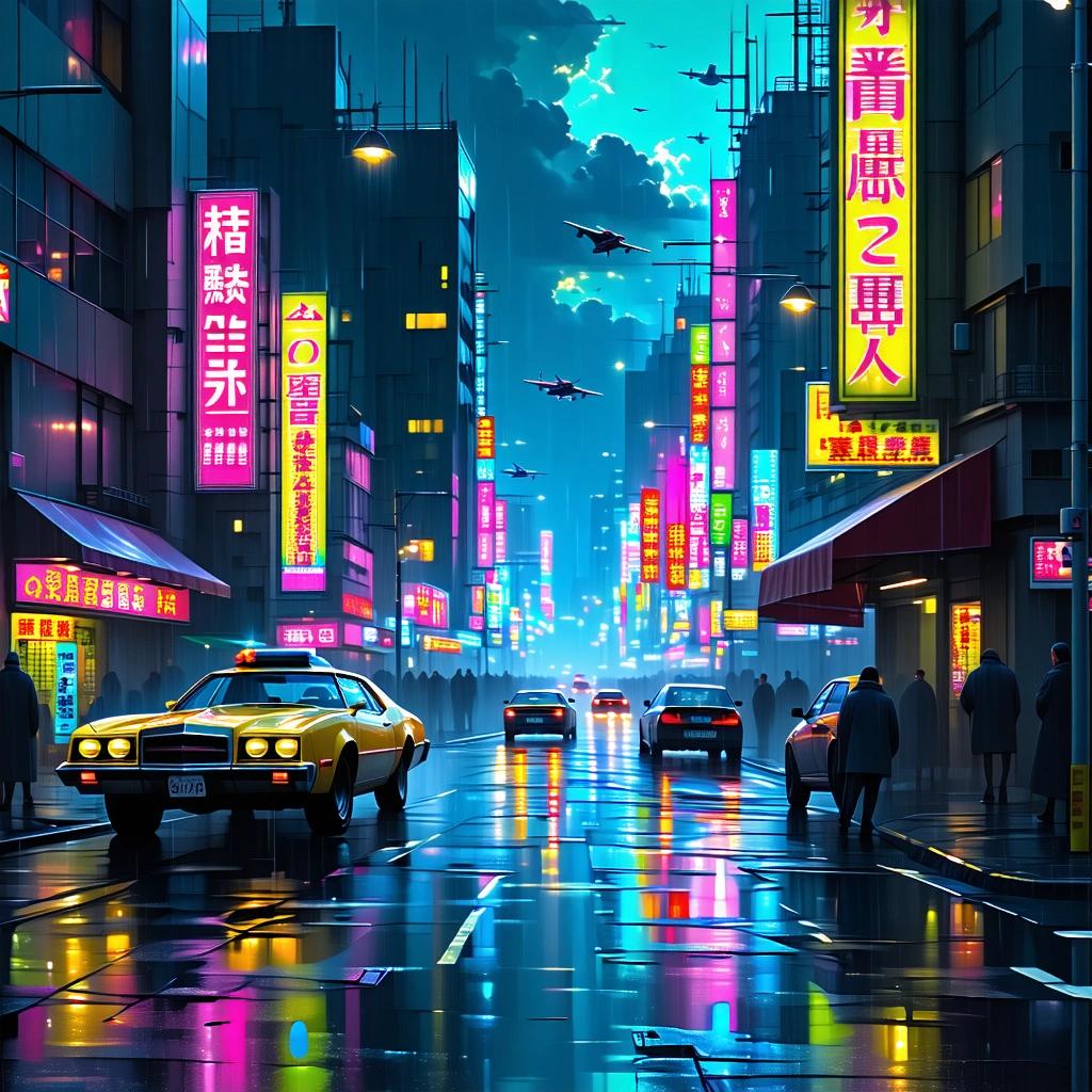 Stable Diffusion 3.5 Large - Cyberpunk City