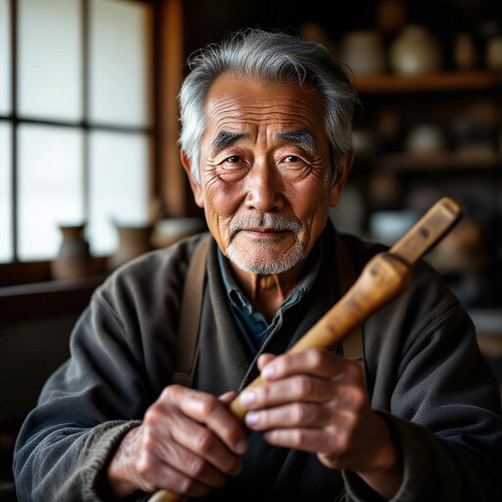 HiDream L1 Dev - Elderly Craftsman