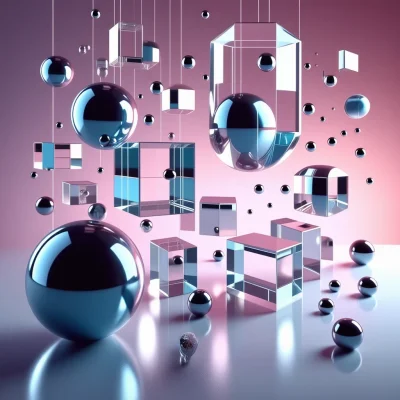 Stable Diffusion 3.5 Large Turbo - Abstract 3D Shapes