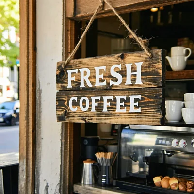 Stable Diffusion 3.5 Large - Coffee Shop Sign