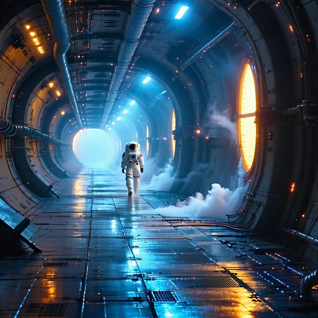 Stable Diffusion 3.5 Large - Sci-Fi Corridor