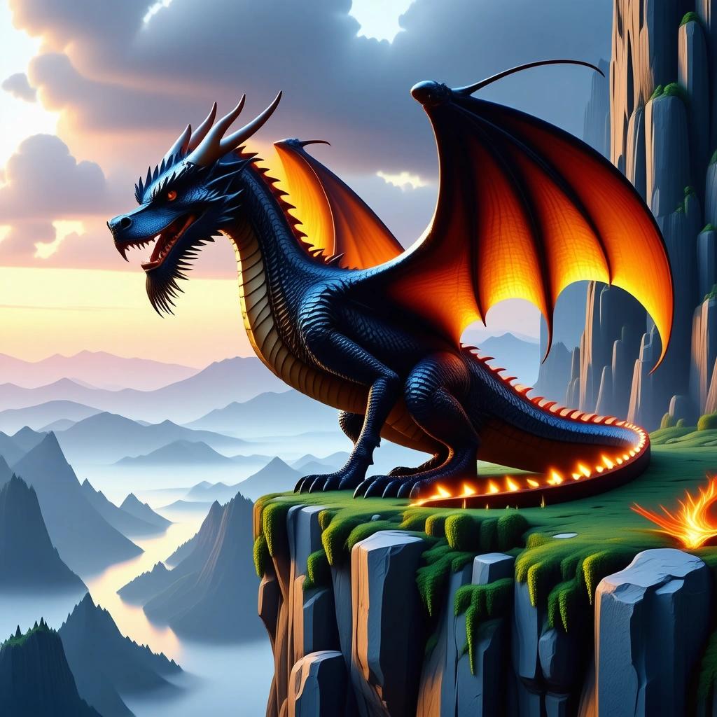 Stable Diffusion 3.5 Large Turbo - Fantasy Dragon