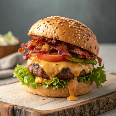 Recraft v3 - Gourmet Burger