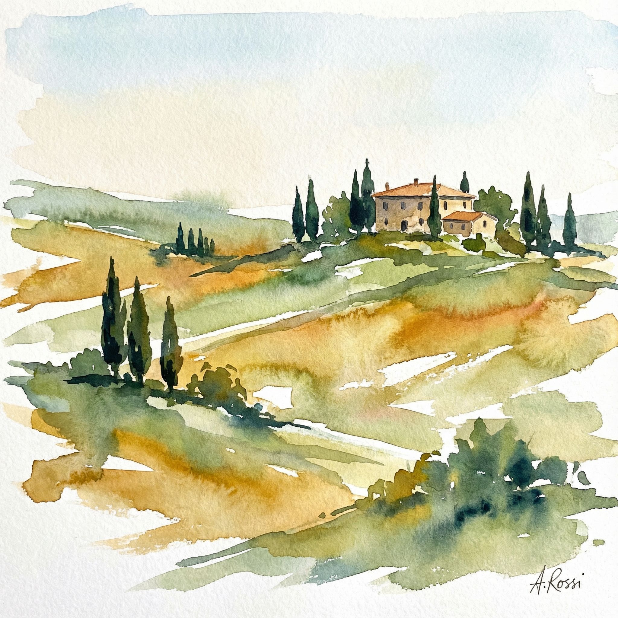 Nano Banana Pro - Watercolor Landscape