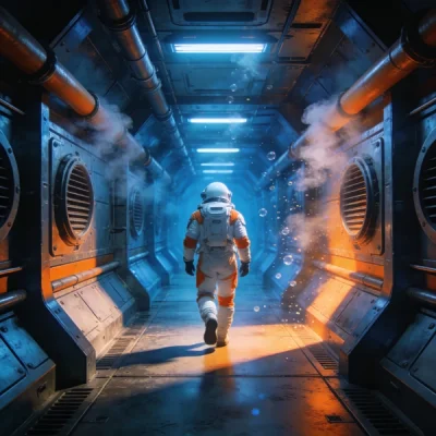 Seedream 4.5 - Sci-Fi Corridor