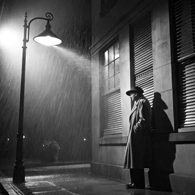 Recraft v3 - Noir Detective