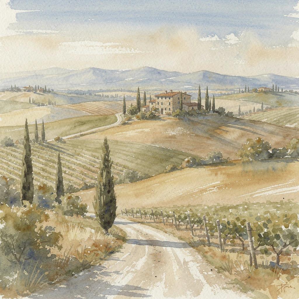 FLUX 2 Pro - Watercolor Landscape