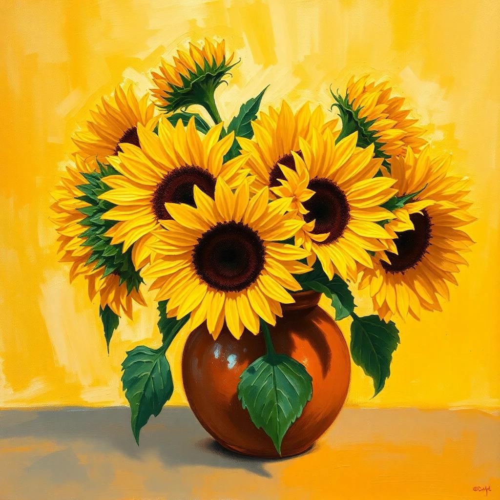 FLUX Schnell - Oil Painting Flowers