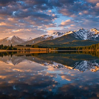 Wan 2.2 Image - Mountain Lake Sunrise