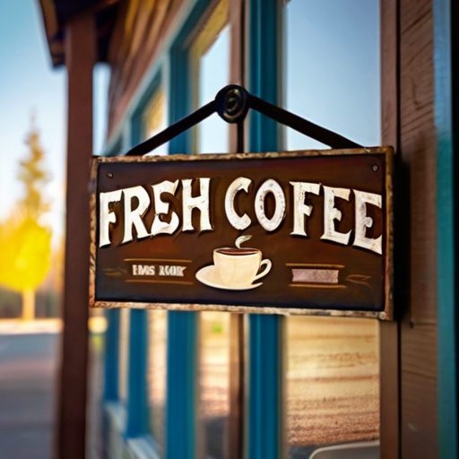 Realistic Stock Photo v2.0 - Coffee Shop Sign