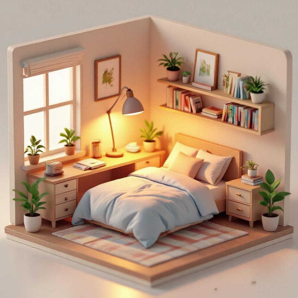 HiDream L1 Fast - Isometric Room