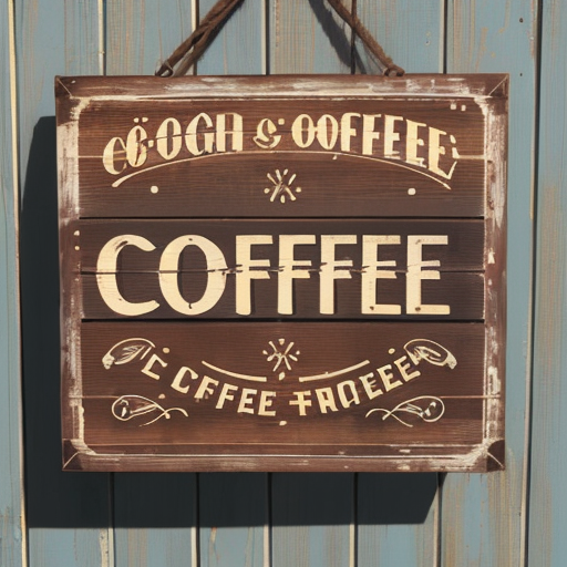 DreamShaper 8 - Coffee Shop Sign