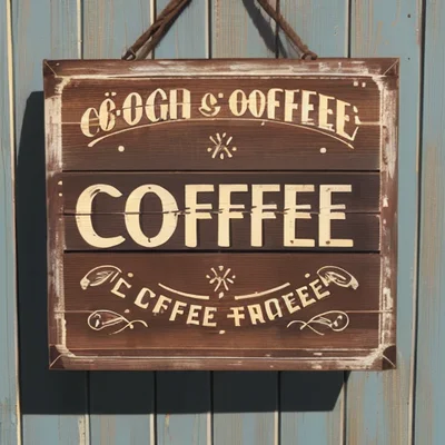 DreamShaper 8 - Coffee Shop Sign