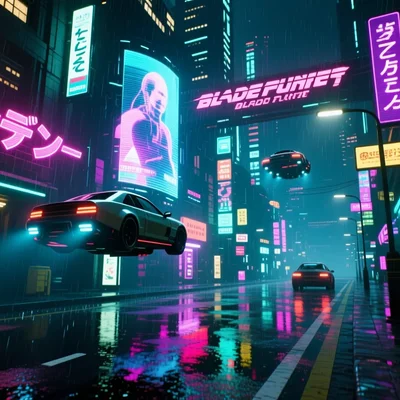 Qwen Image - Cyberpunk City