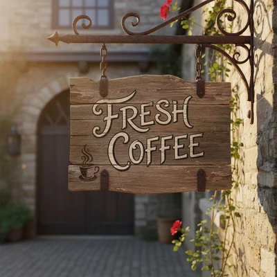 Nano Banana - Coffee Shop Sign