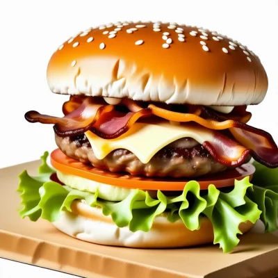 Stable Diffusion 3.5 Large Turbo - Gourmet Burger