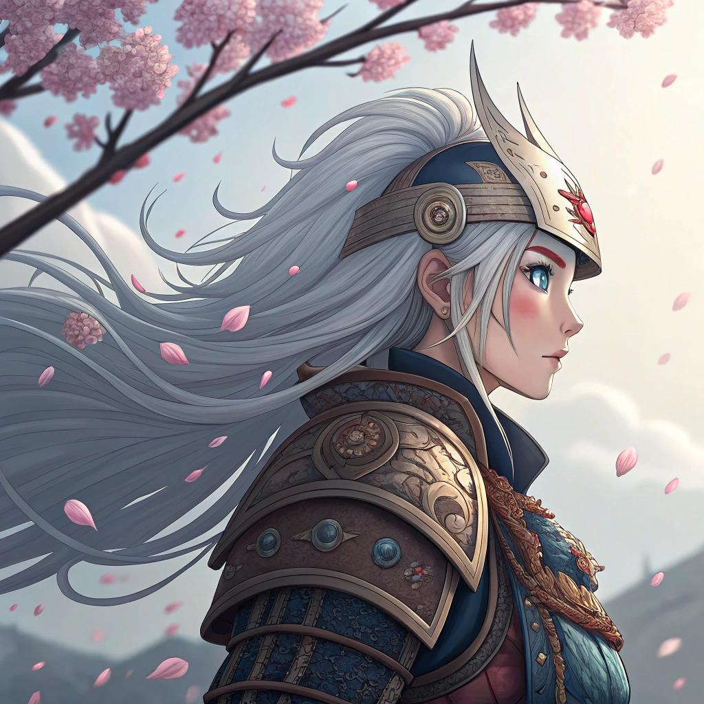 Recraft v3 - Anime Warrior