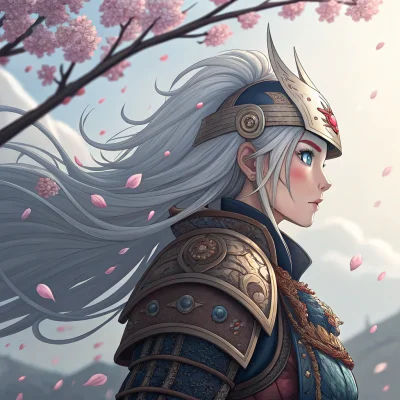 Recraft v3 - Anime Warrior