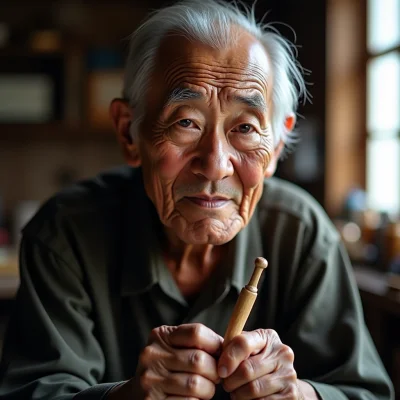 FLUX Dev - Elderly Craftsman