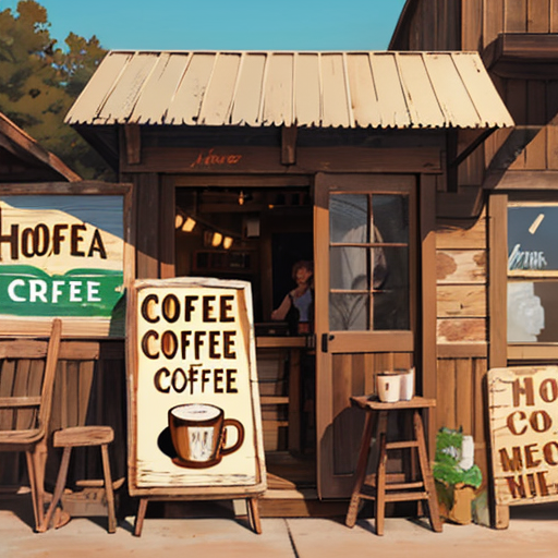 RealCartoon3D v18 - Coffee Shop Sign