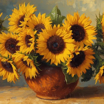 Leonardo Lucid Origin - Oil Painting Flowers