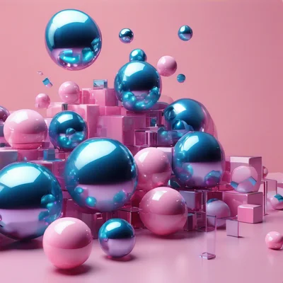 DreamShaper XL Alpha 2 - Abstract 3D Shapes