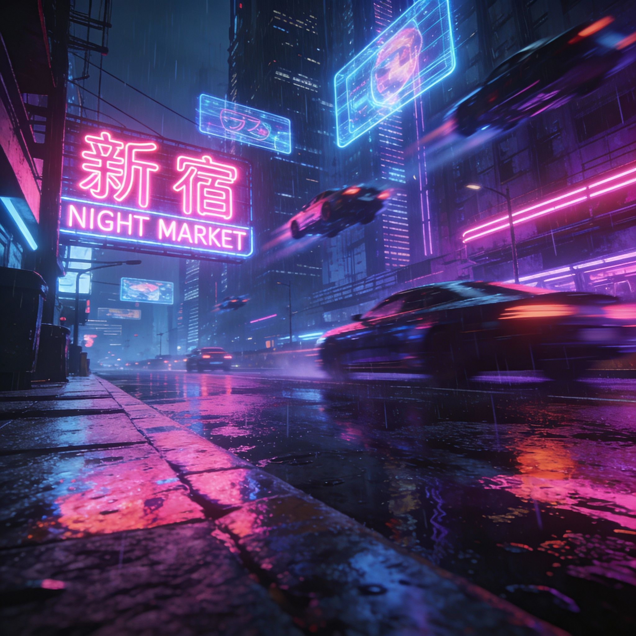 Seedream 4.5 - Cyberpunk City