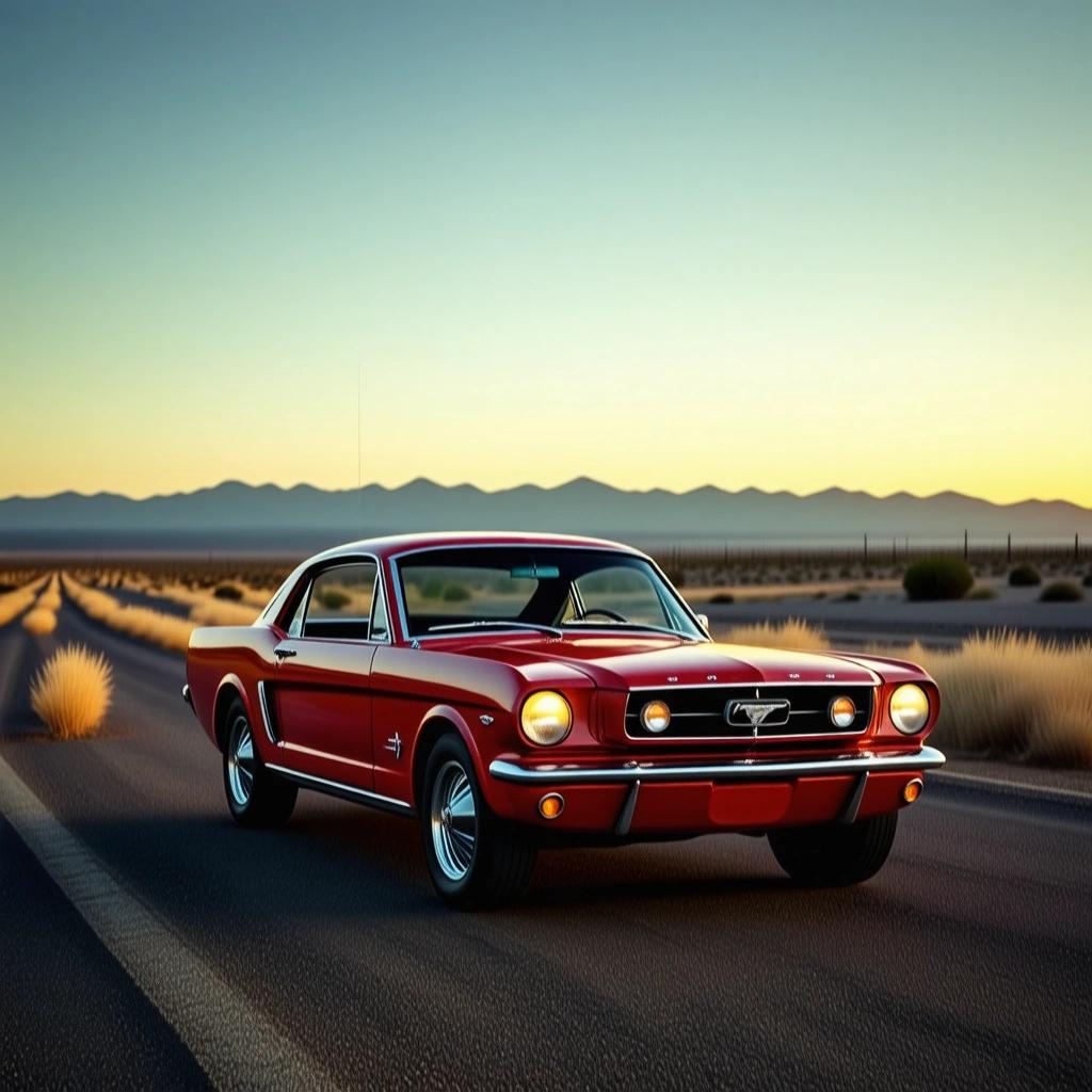 Stable Diffusion 3.5 Large Turbo - Vintage Car