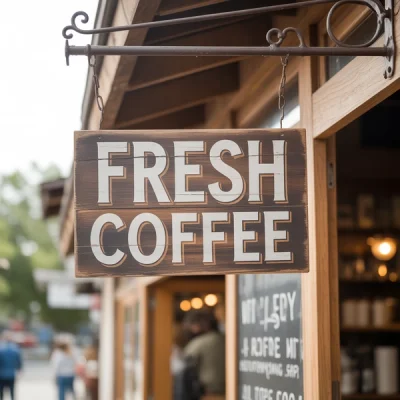 Ideogram v3 Turbo - Coffee Shop Sign