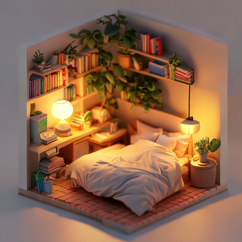 NVIDIA Sana Sprint - Isometric Room