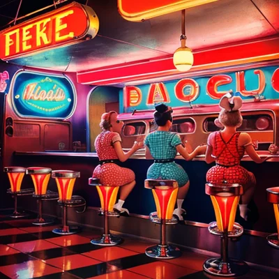 DreamShaper 8 - Retro Diner