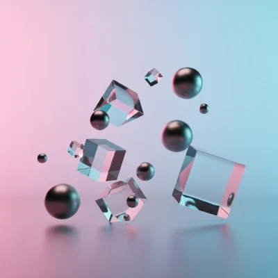 Google Imagen 4 Fast - Abstract 3D Shapes