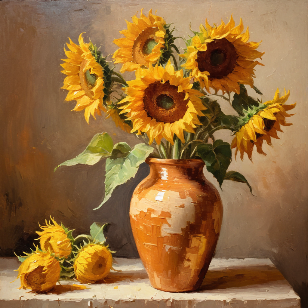 Juggernaut XL v8 - Oil Painting Flowers