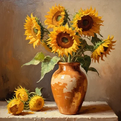 Juggernaut XL v8 - Oil Painting Flowers