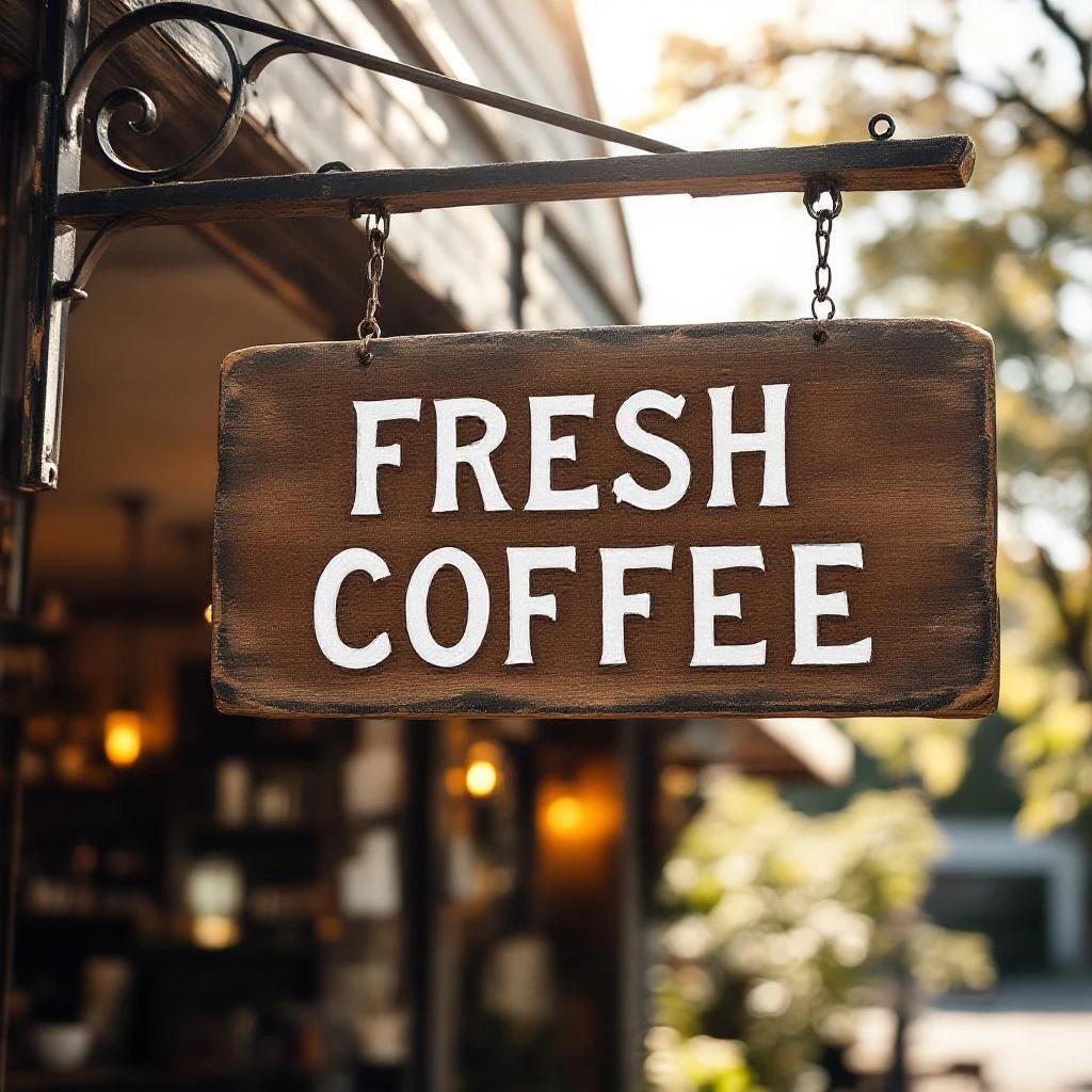 FLUX 1.1 Pro - Coffee Shop Sign