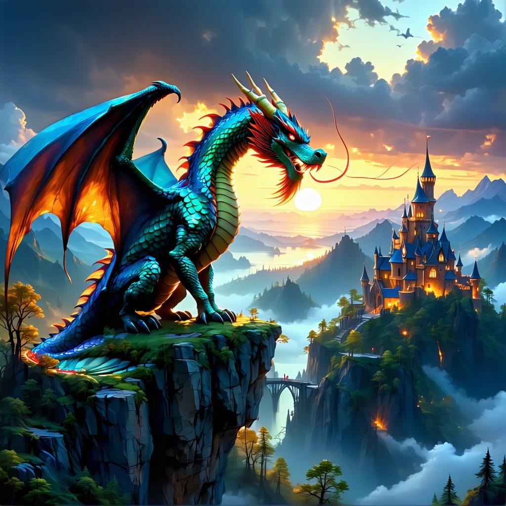 Stable Diffusion 3.5 Large - Fantasy Dragon