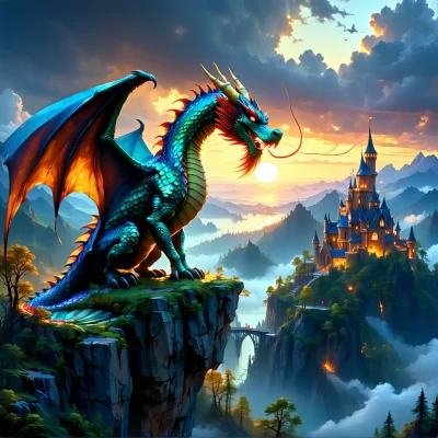 Stable Diffusion 3.5 Large - Fantasy Dragon