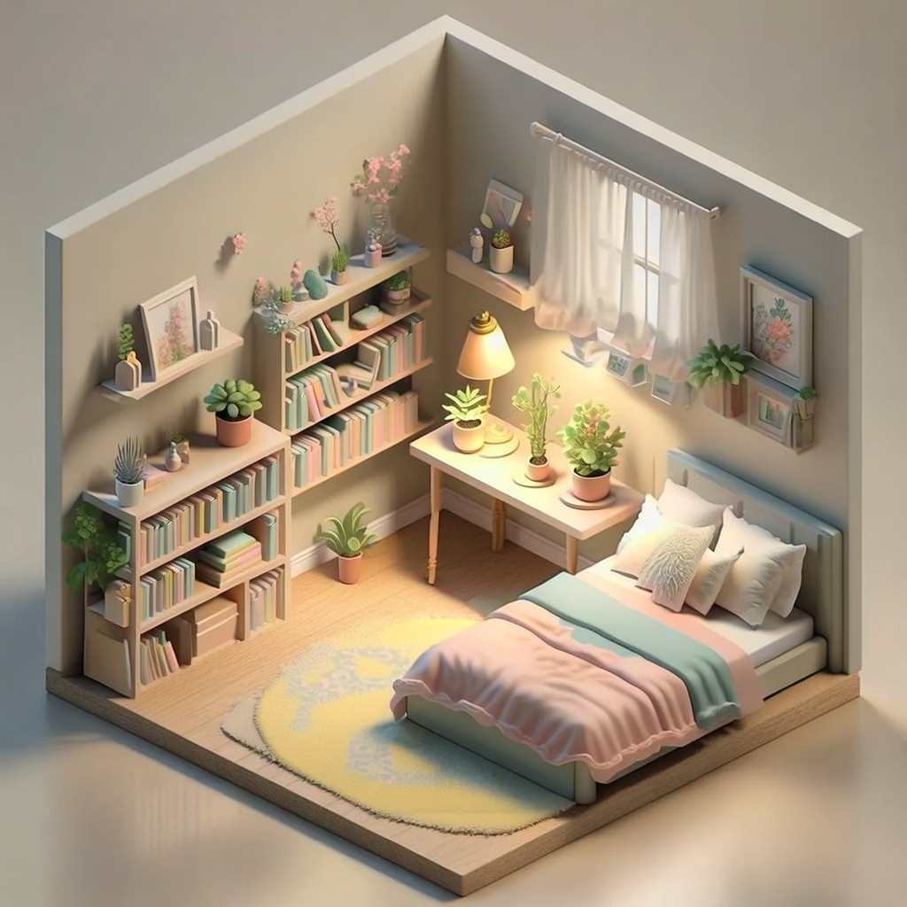 Bria FIBO - Isometric Room