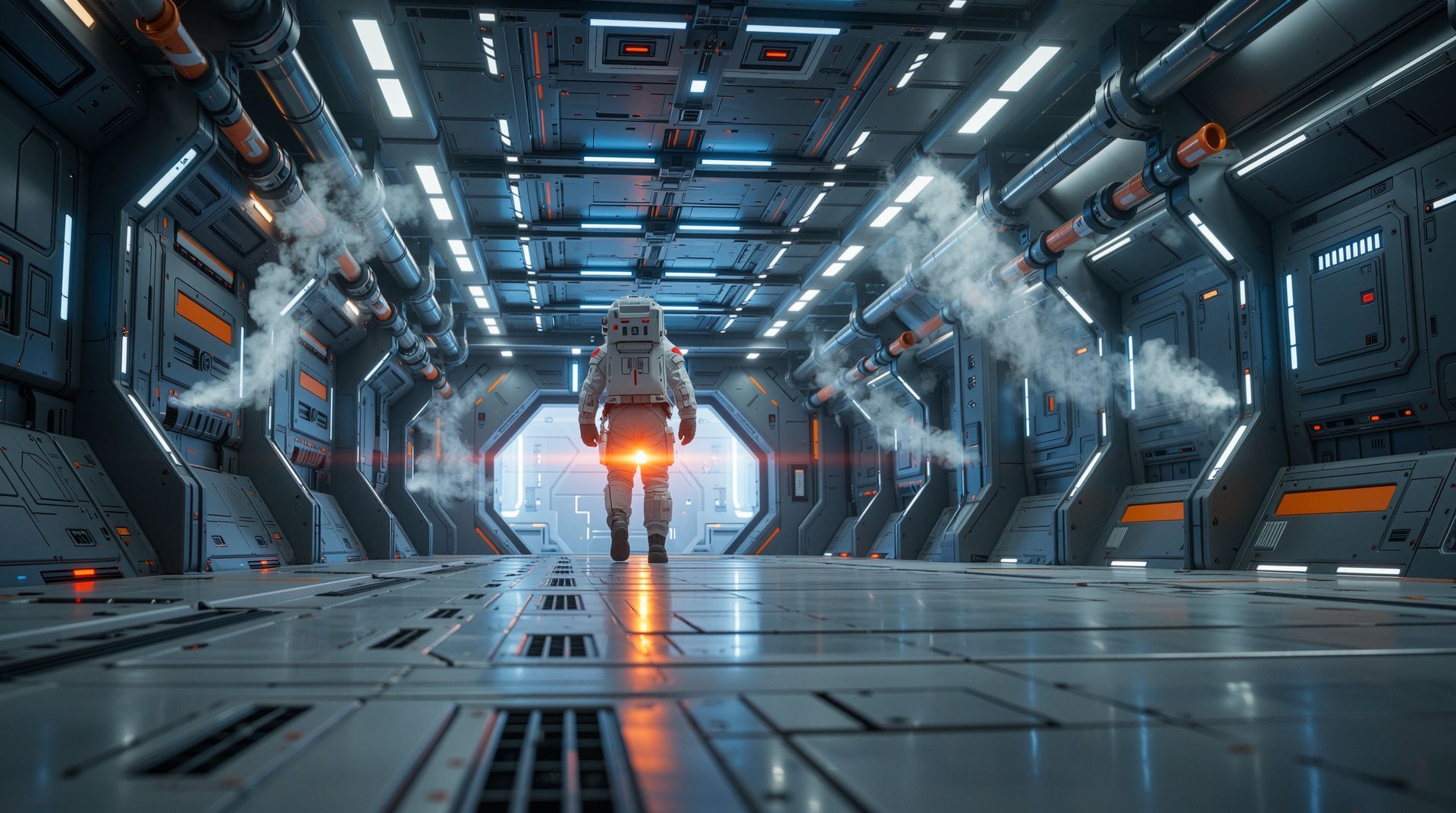 Wan 2.2 Image - Sci-Fi Corridor