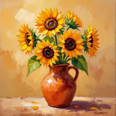 HiDream L1 Dev - Oil Painting Flowers