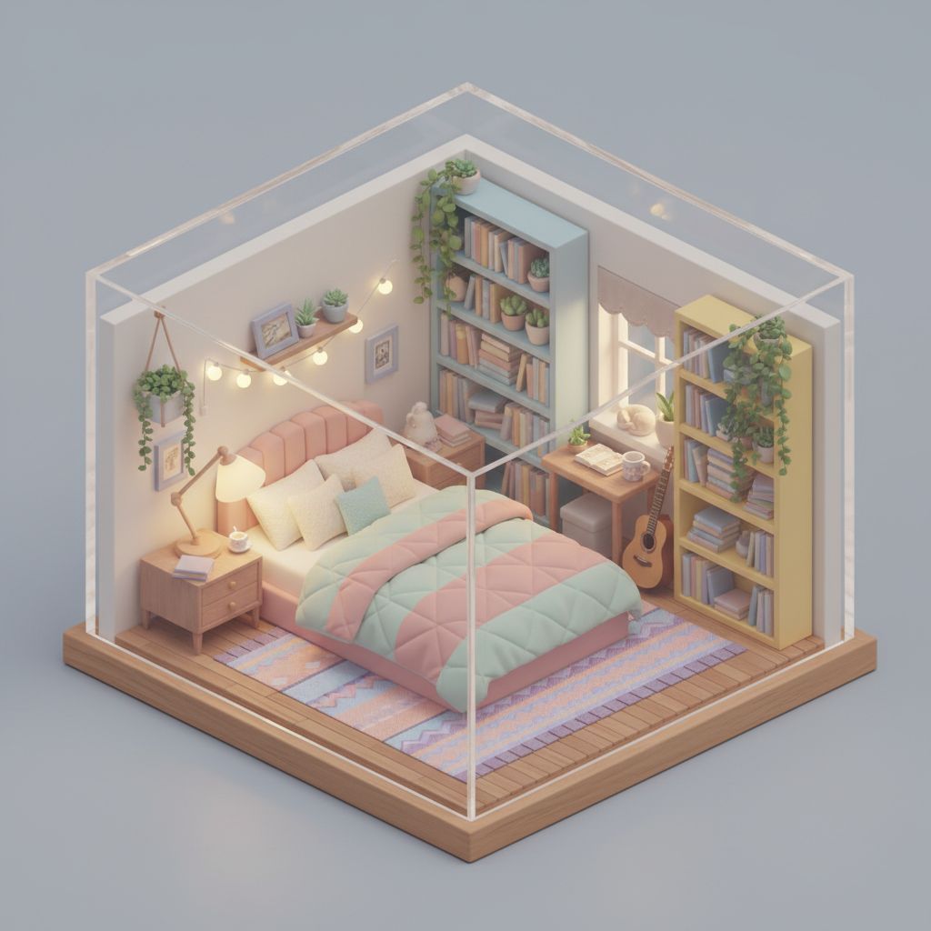 Nano Banana - Isometric Room