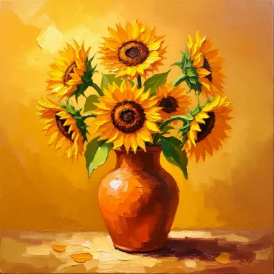 HiDream L1 Full - Oil Painting Flowers