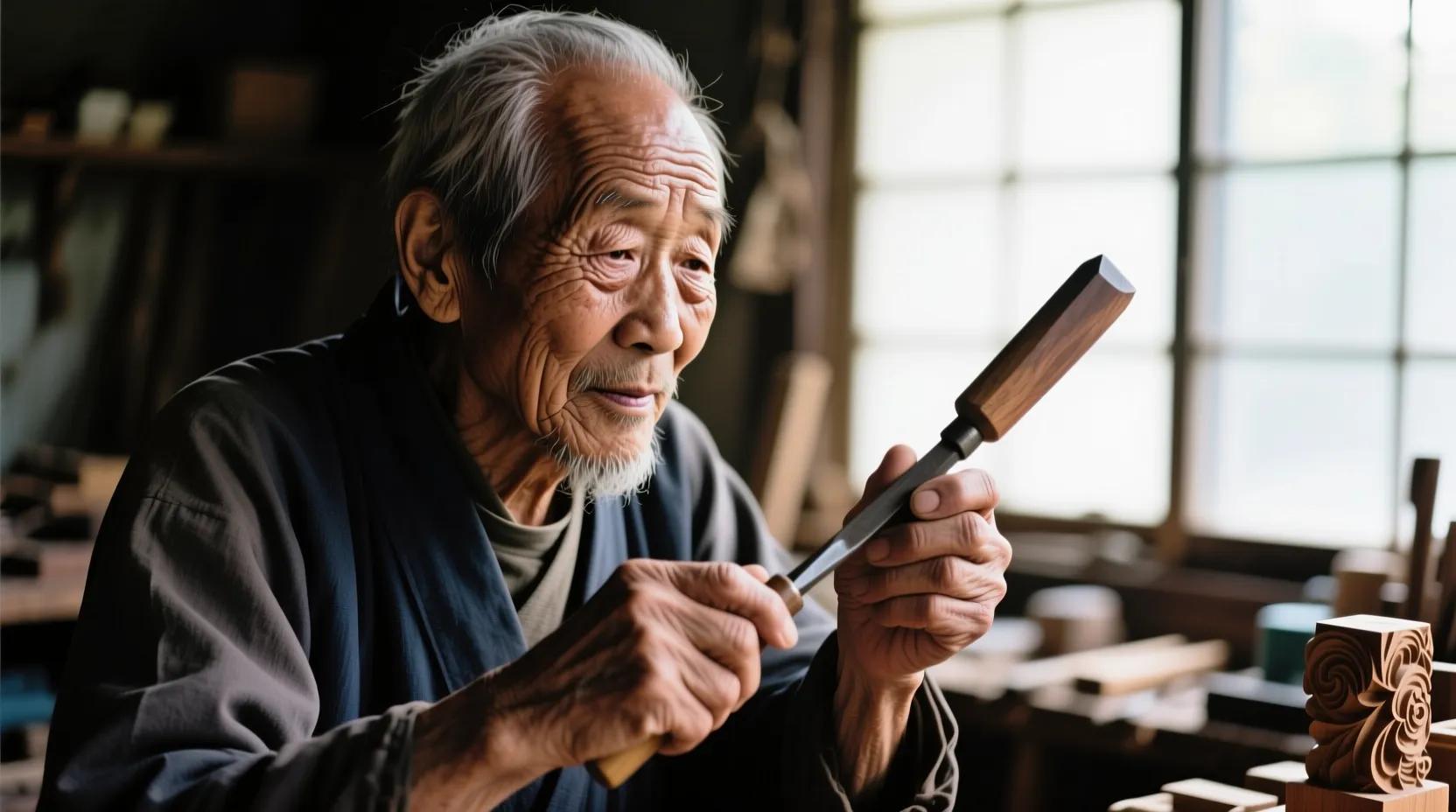 Qwen Image - Elderly Craftsman