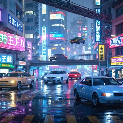 Wan 2.2 Image - Cyberpunk City