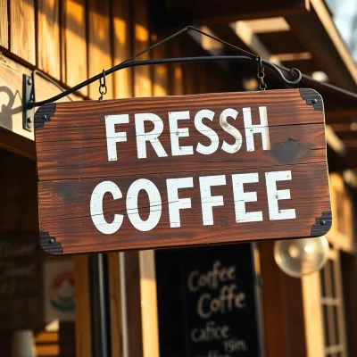 FLUX Schnell - Coffee Shop Sign