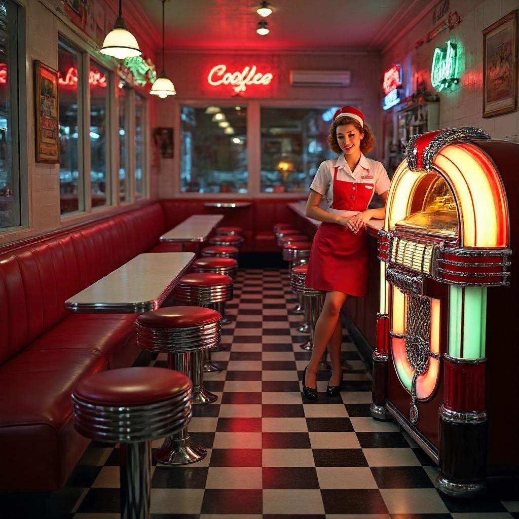HiDream L1 Full - Retro Diner
