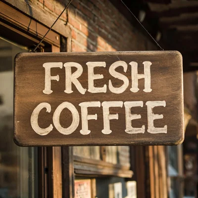 Bria FIBO - Coffee Shop Sign