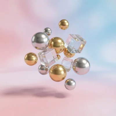 Nano Banana Pro - Abstract 3D Shapes