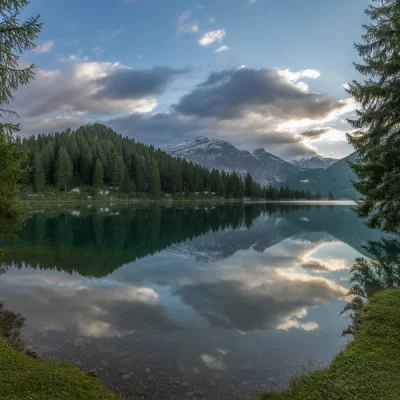 Ideogram v3 Turbo - Mountain Lake Sunrise