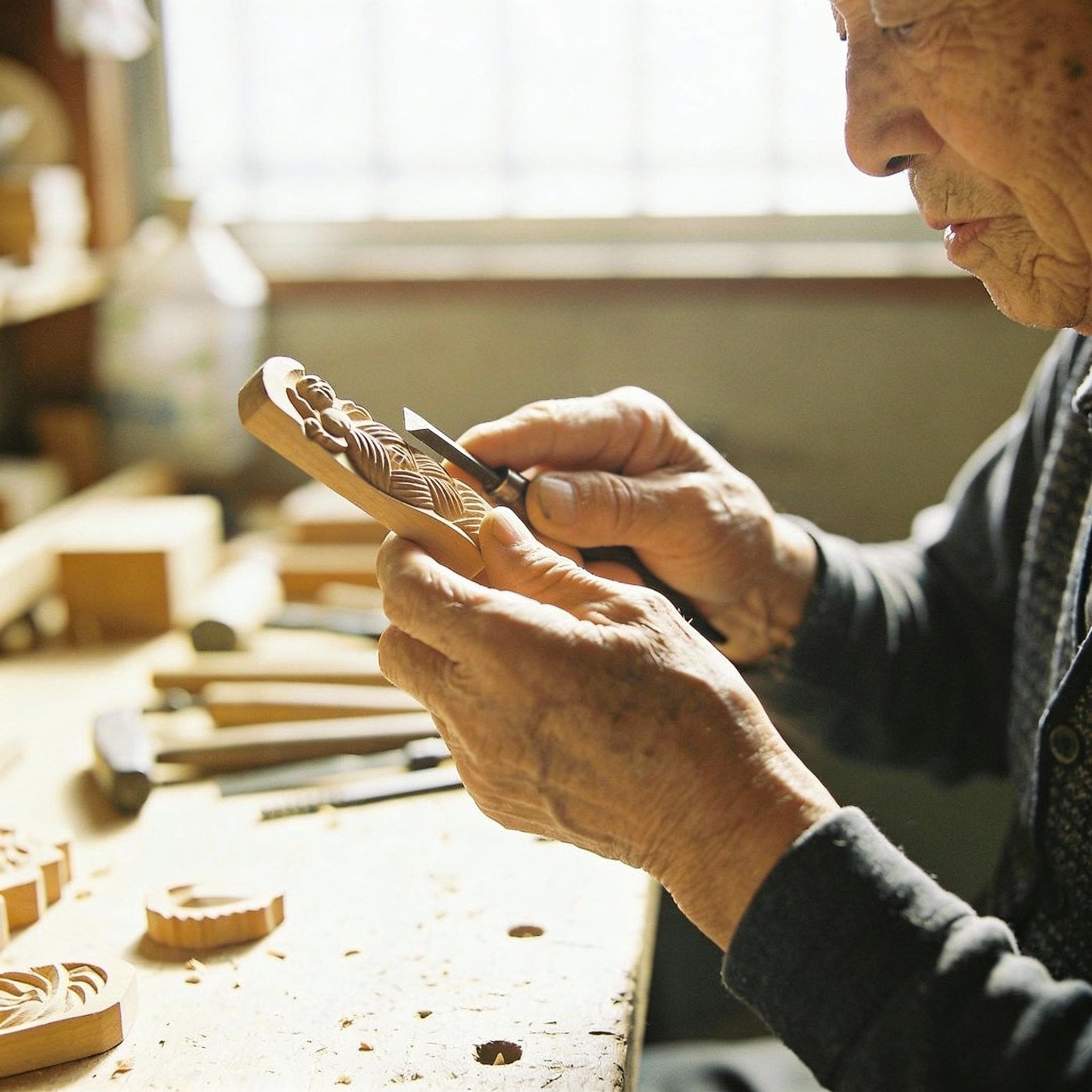 Seedream 4.5 - Elderly Craftsman